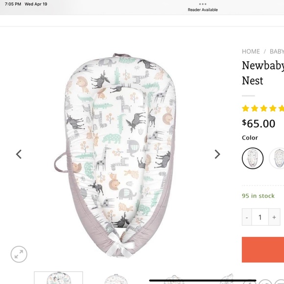 Other Baby Sleeper Lounger New In Bag Animal Print Poshmark